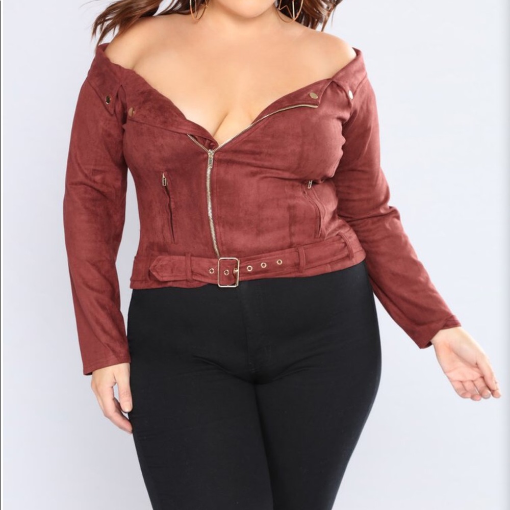 Fashion Nova Suede Sway Jacket